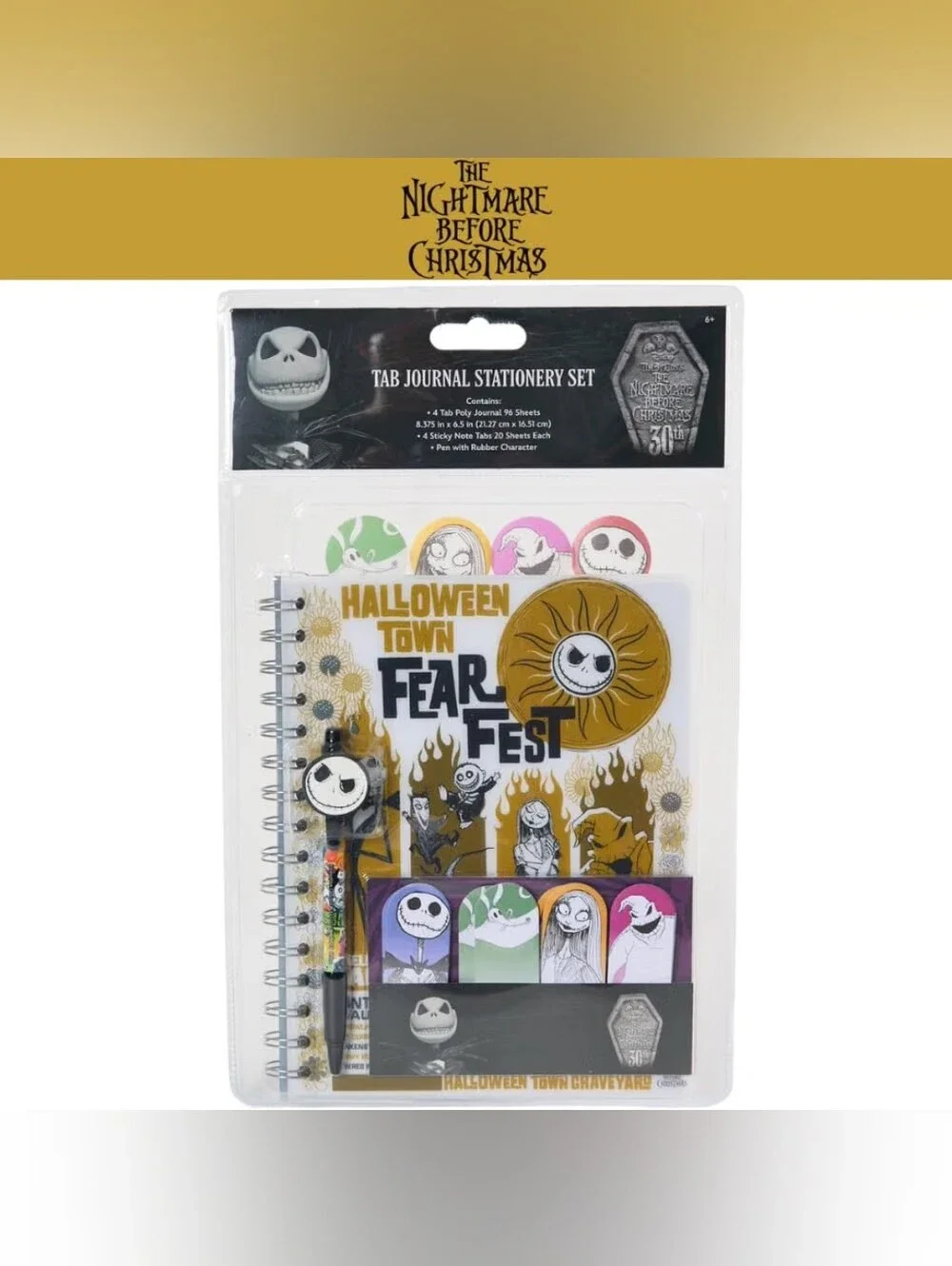 The Nightmare Before Christmas Sticky Note & Bookmark Set - Multi